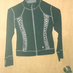 Black sip up sweater